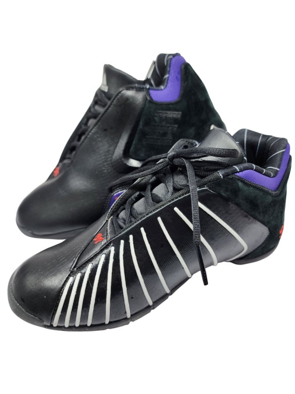 Adidas T-Mac 2 97 Black/White/Purple Basketball Shoes Mens Size 10